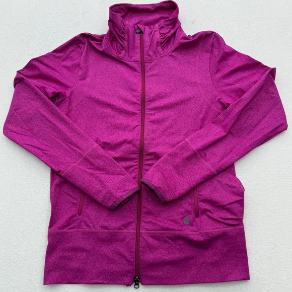 Stio Jackets & Blazers - Stio Womens Size L Large Magenta Heathered Full Zip Performance Athletic Jacket